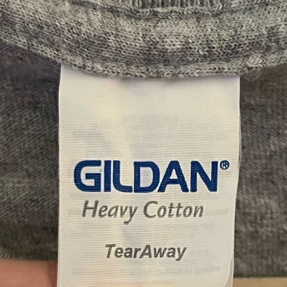 Gildan Women's Girlie‎ Girl Goat Graphic Print Pullover Short Sleeve Gray Large - Picture 5 of 6